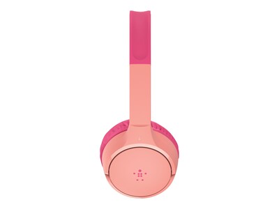 Belkin SoundForm Wireless On-Ear Headphones, Bluetooth, Pink (AUD001BTPK)