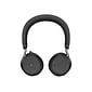 Jabra Evolve2 75 Active Noise Canceling Bluetooth Stereo Mobile On Ear Headset, USB-C, MT Certified, Black (27599-999-899)