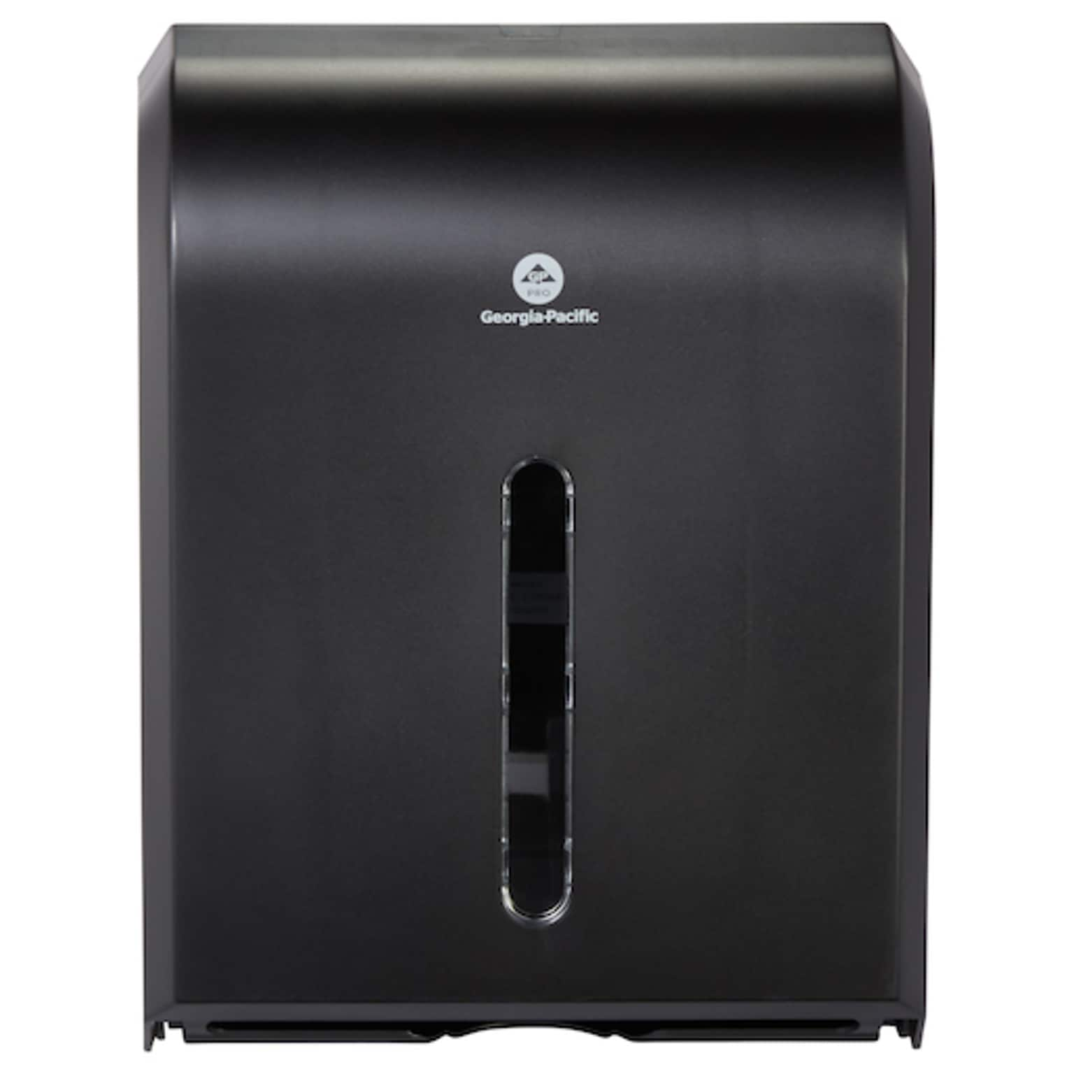 Georgia-Pacific Combi-Fold Vista Folded Paper Towel Dispenser, Black (56650A)