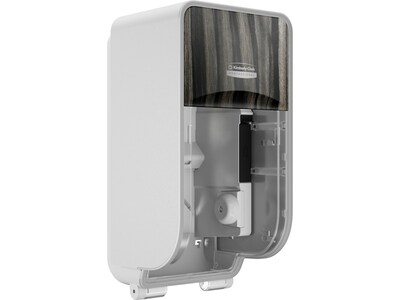 Kimberly-Clark Professional ICON Coreless 2-Roll Vertical Toilet Paper Dispenser with Faceplate, Ebo