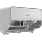 Kimberly-Clark Professional ICON Coreless 2-Roll Horizontal Toilet Paper Dispenser with Faceplate, White Mosaic (58712)