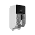 Kimberly-Clark Professional ICON Coreless 2-Roll Vertical Toilet Paper Dispenser with Faceplate, Bla