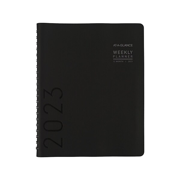 2023 AT-A-GLANCE Contemporary 8.25 x 11 Weekly & Monthly Planner, Black (70-950X-05-23)