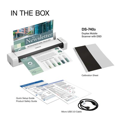 Brother DSmobile DS-740D Duplex Portable Scanner White