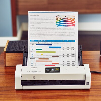 Brother Desktop Scanner for Documents, Wireless, White (ADS-1700W)