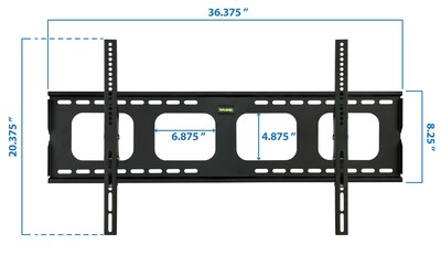 Mount-It! Heavy Duty Tilting Flat Screen TV Wall Mount Bracket for 40" to 80" VESA Mount TVs, 2mm Thick Steel (MI-303L)