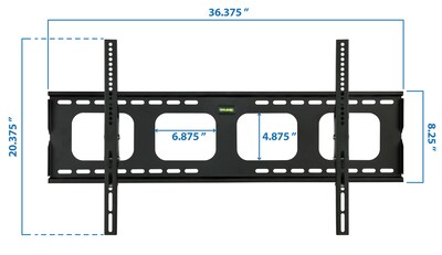 Mount-It! Heavy Duty Tilting Flat Screen TV Wall Mount Bracket for 43" to 80" VESA Mount TVs, 2mm Thick Steel (MI-303L)
