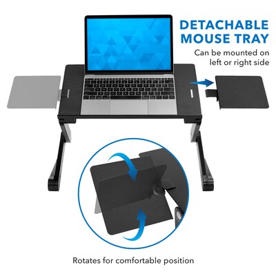 Mount-It! Adjustable Laptop Stand with Cooling Fans and Mouse Pad (MI-7211)