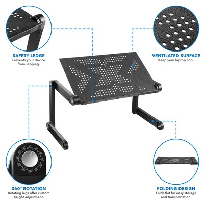 Mount-It! Adjustable Vented Aluminum Laptop Stand (MI-7210)