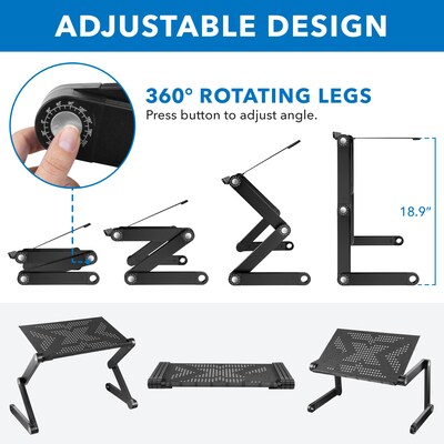 Mount-It! Adjustable Vented Aluminum Laptop Stand (MI-7210)