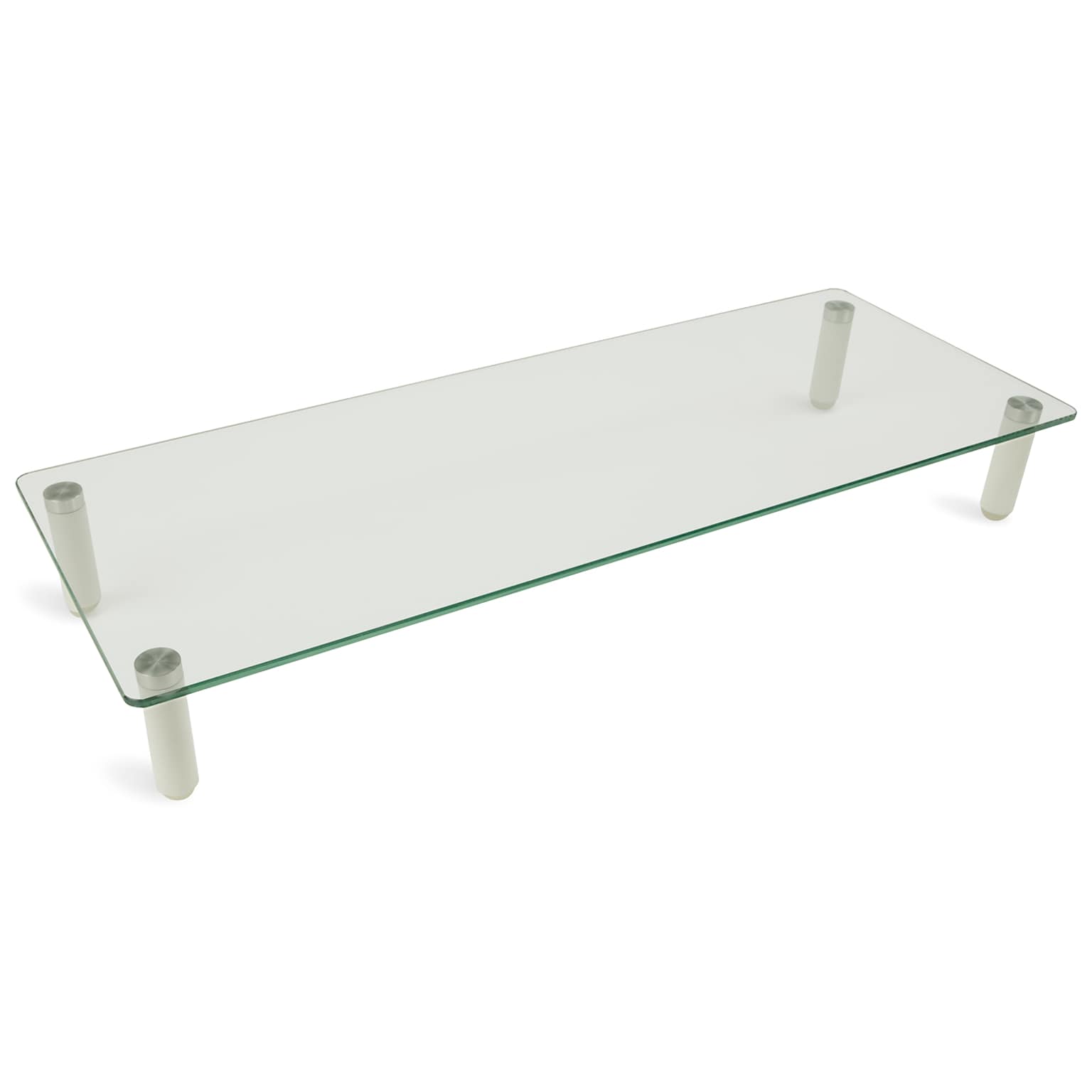 Mount-It! Glass Monitor Riser, 22 Wide, Clear (MI-7263)