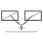 Mount-lt! Adjustable Dual Monitor Arm Mount, Up To 32", Silver (MI-1772)