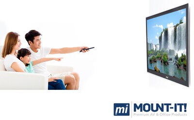 Mount-It! Low Profile Fixed Flat Screen TV Wall Mount Bracket for 42" to 70" VESA Mount TVs (MI-305L)