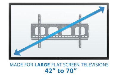 Mount-It! Low Profile Fixed Flat Screen TV Wall Mount Bracket for 42" to 70" VESA Mount TVs (MI-305L)