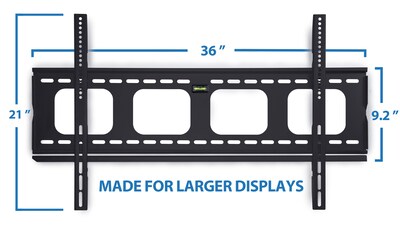 Mount-It! Low Profile Fixed Flat Screen TV Wall Mount Bracket for 42" to 70" VESA Mount TVs (MI-305L)