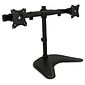 Mount-It! Adjustable Dual Monitor Freestanding Desk Stand, Up to 27", Black (MI-1781)