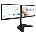 Mount-It! Adjustable Dual Monitor Freestanding Desk Stand, Up to 27, Black (MI-1781)