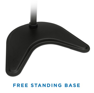 Mount-It! Adjustable Dual Monitor Freestanding Desk Stand, Up to 27", Black (MI-1781)