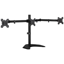 Mount-lt! Adjustable Triple Monitor Stand, Up to 27, Black (MI-2789)