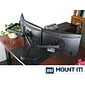 Mount-lt! Adjustable Triple Monitor Stand, Up to 27", Black (MI-2789)