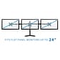 Mount-lt! Adjustable Triple Monitor Stand, Up to 27", Black (MI-2789)