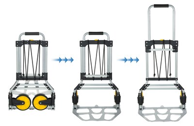 Mount-It! Folding Hand Truck and Dolly, 264 Lb Capacity (MI-902)