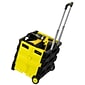 Mount-It! Rolling Utility Cart, Folding and Collapsible, 55 lbs., Black/Yellow (MI-904)