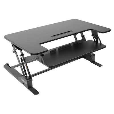 Mount-It! Wide Standing Desk Converter With Gas Spring Black MI-7926 - Best  Buy