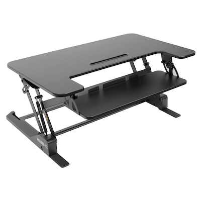 Mount-It! Mount-It! 36.W Rectangular Adjustable Standing Desk Converter, Black (MI-7926)