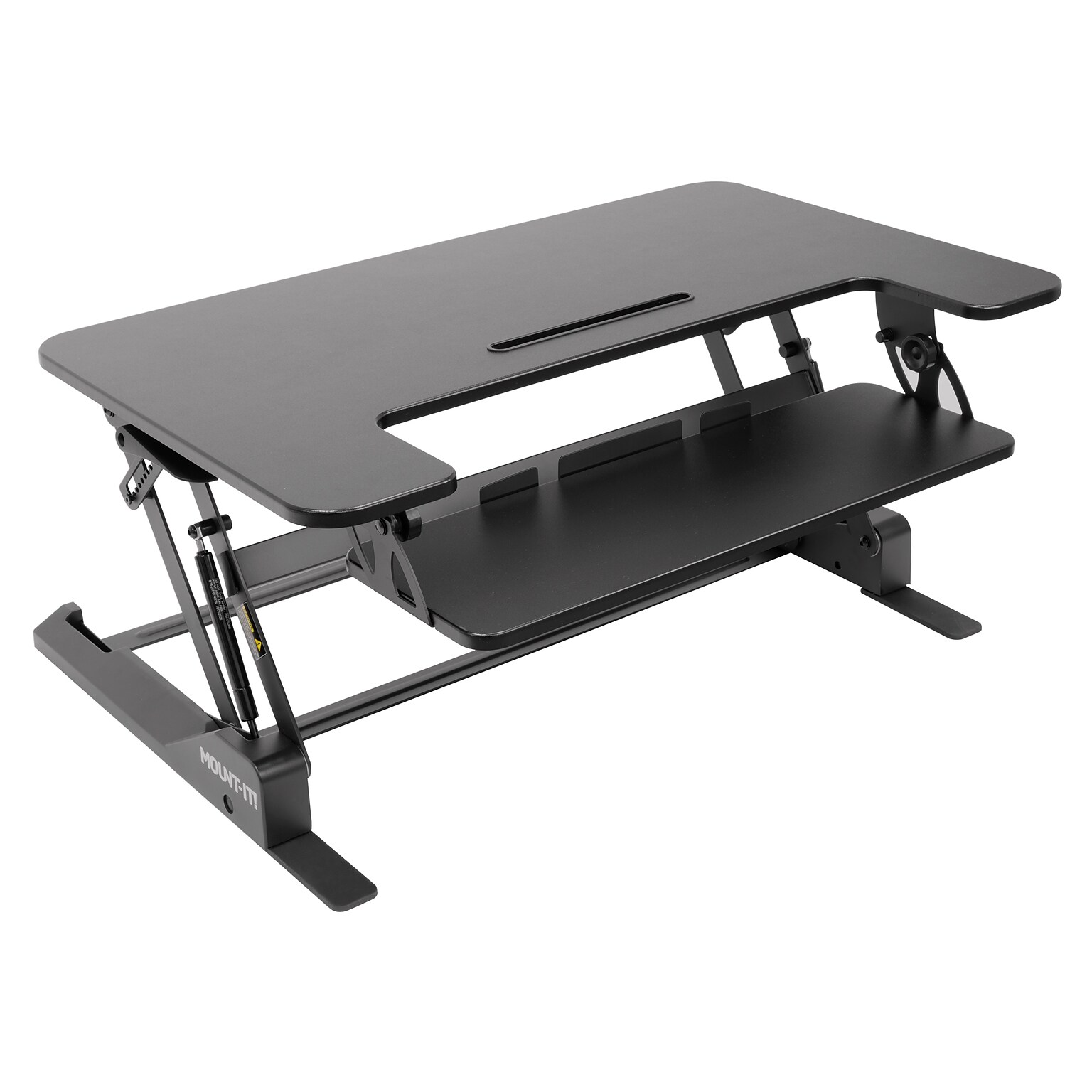 Mount-It! Mount-It! 36.W Rectangular Adjustable Standing Desk Converter, Black (MI-7926)