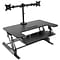 Mount-It! 36W Manual Adjustable Standing Desk Converter with Dual Monitor Mount, Black (MI-7934)