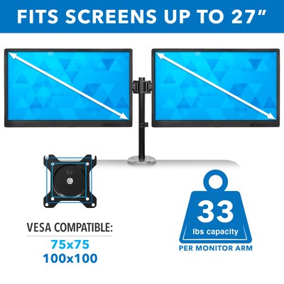 Mount-It! Mount-It! 36"W Manual Rectangular Adjustable Aluminum Standing Desk Converter, Black (MI-7934)