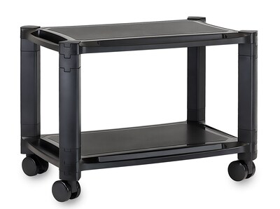Mount-It! 2 Shelf Printer Cart, Black (MI-7854)