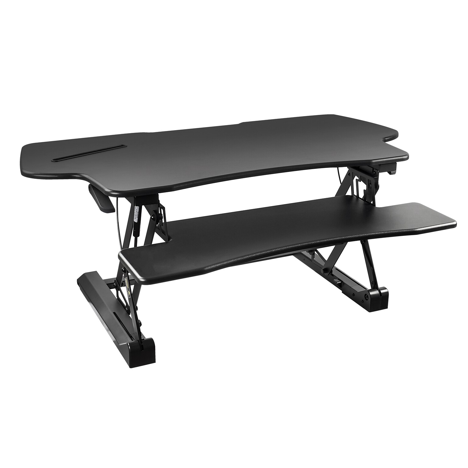 Mount-It! 48W Rectangular Adjustable Metal Standing Desk Converter, Black (MI-7925)