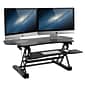 Mount-It! 49"W Manual Adjustable Standing Desk Converter, Black (MI-7925)