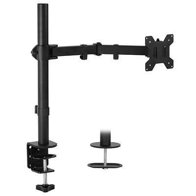 Mount-It! Adjustable Single Monitor Arm Mount, Black(MI-2751)