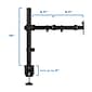 Mount-It! Adjustable Single Monitor Arm Mount, Black(MI-2751)