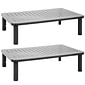 Mount-It! Adjustable Monitor Stand, up to 32" Monitor, 2-pack, Gray (MI-7364)