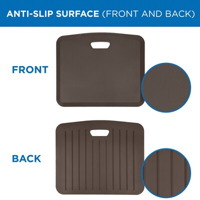 Mount-It! Anti-Fatigue Mat, 18" x 22", Brown (MI-7161)