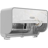 Kimberly-Clark Professional ICON Coreless 2-Roll Horizontal Toilet Paper Dispenser with Faceplate, C