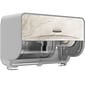 Kimberly-Clark Professional ICON Coreless 2-Roll Horizontal Toilet Paper Dispenser with Faceplate, Warm Marble (58742)