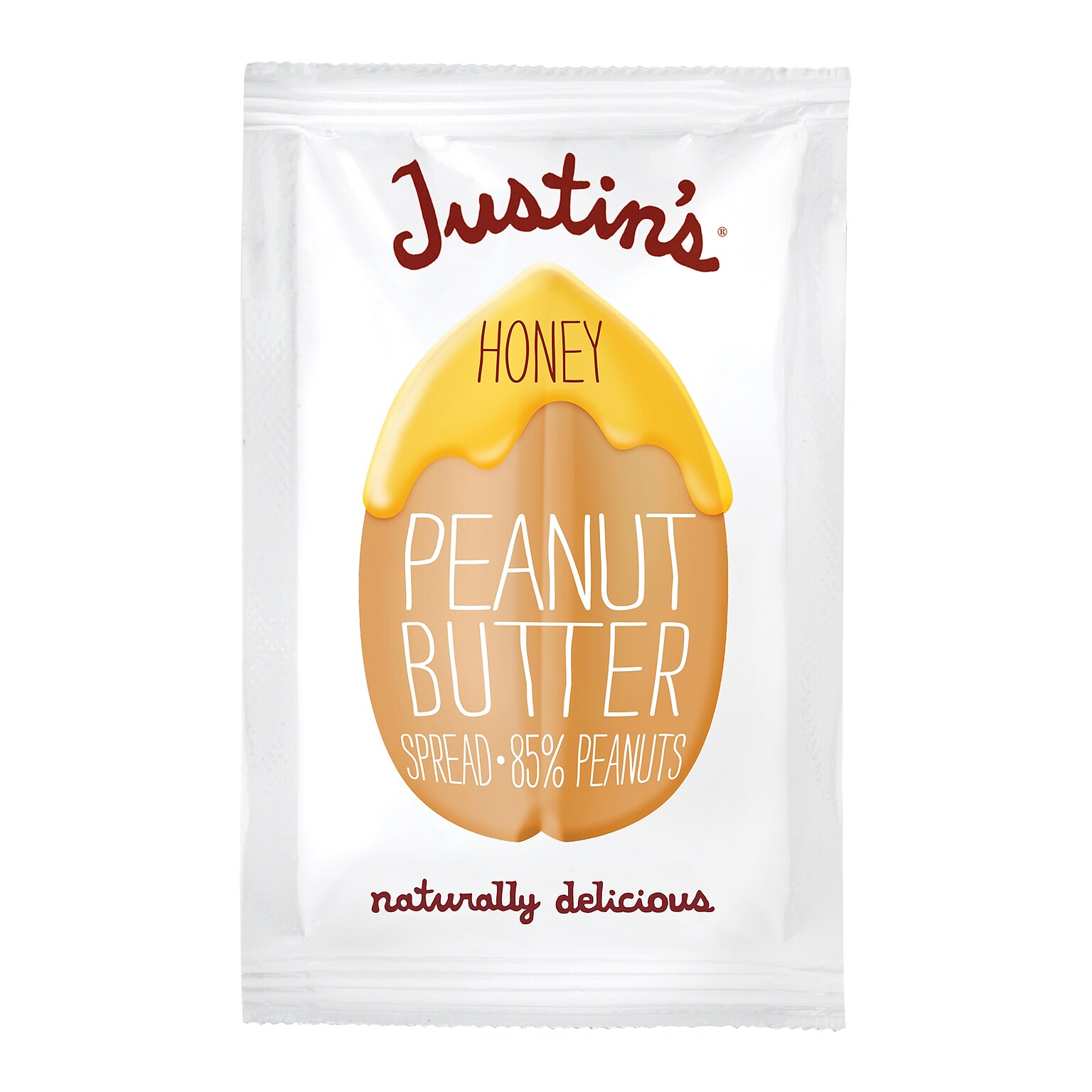 Justins Honey Peanut Butter Squeeze Pack, 1.15oz, 60/Pack (307-00184)