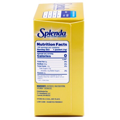 Splenda Artificial Sweetener Packets, 100/Box (HFP20002)