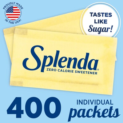 Splenda Zero Calorie Sweetener, 400 Packets/Box (HFP20041)