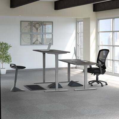 Bush Business Furniture Move 80 Series 23''-49'' Adjustable Standing Desk, Storm Gray/Cool Gray Metallic (HAT7230SGK)