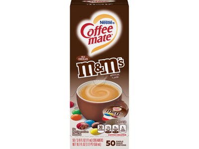 Coffee mate M&Ms Dairy Free Liquid Creamer, 0.38 oz., 50/Box (NES64397)