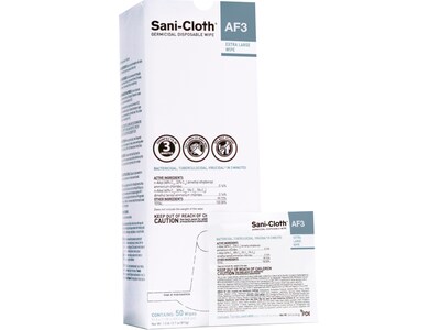 Sani-Cloth AF3 Germicidal Disposable Wipes, 50/Pack (U27500)