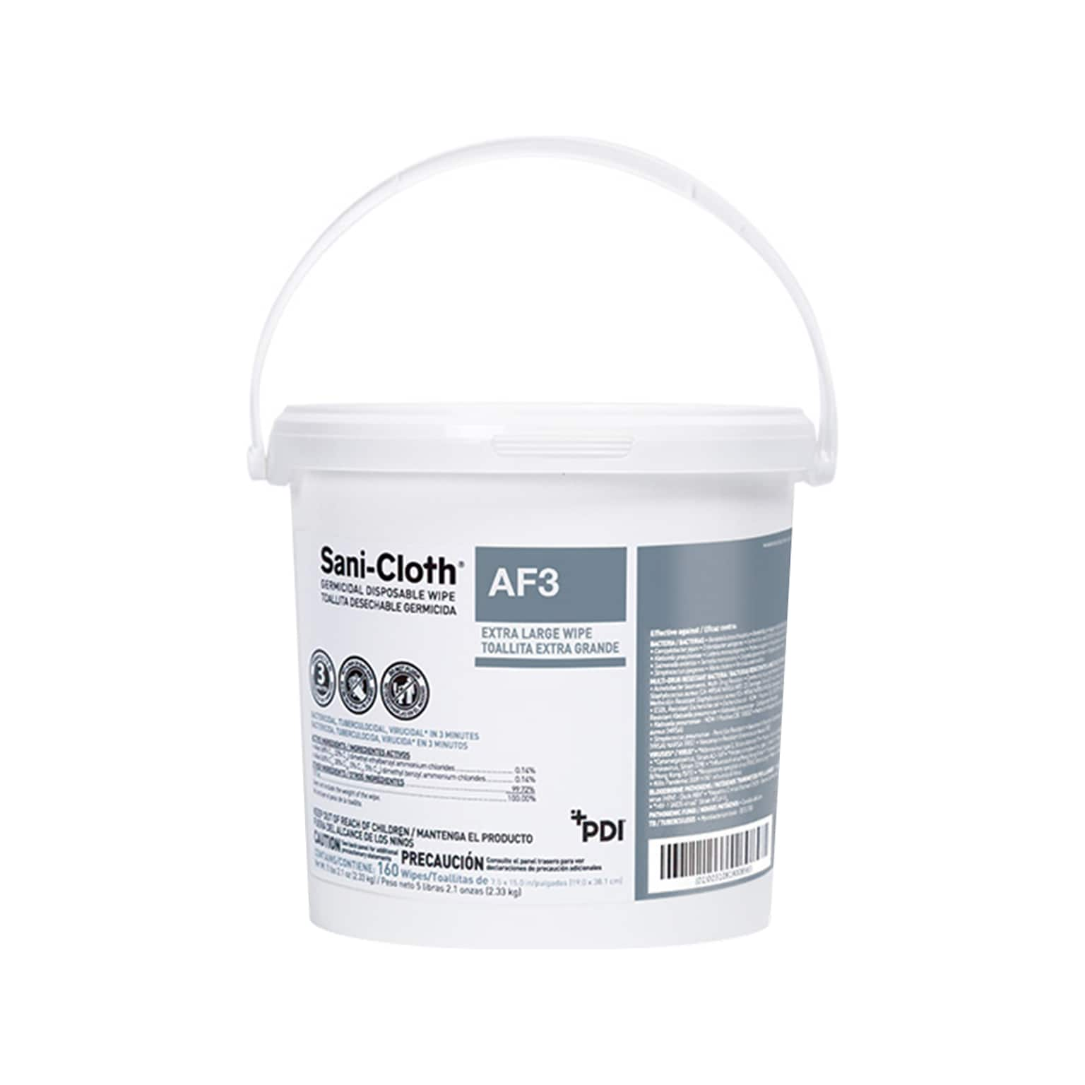 Sani-Cloth AF3 Disinfecting Wipes, 160/Pail, 2 Pails/Carton (P1450PCT)