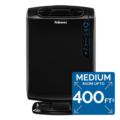 Fellowes AeraMax Energy Star True HEPA Console Air Purifier, Black (9286101/AERAMAX)