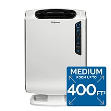 Fellowes AeraMax DX55 True HEPA Console Air Purifier, White (9320701)